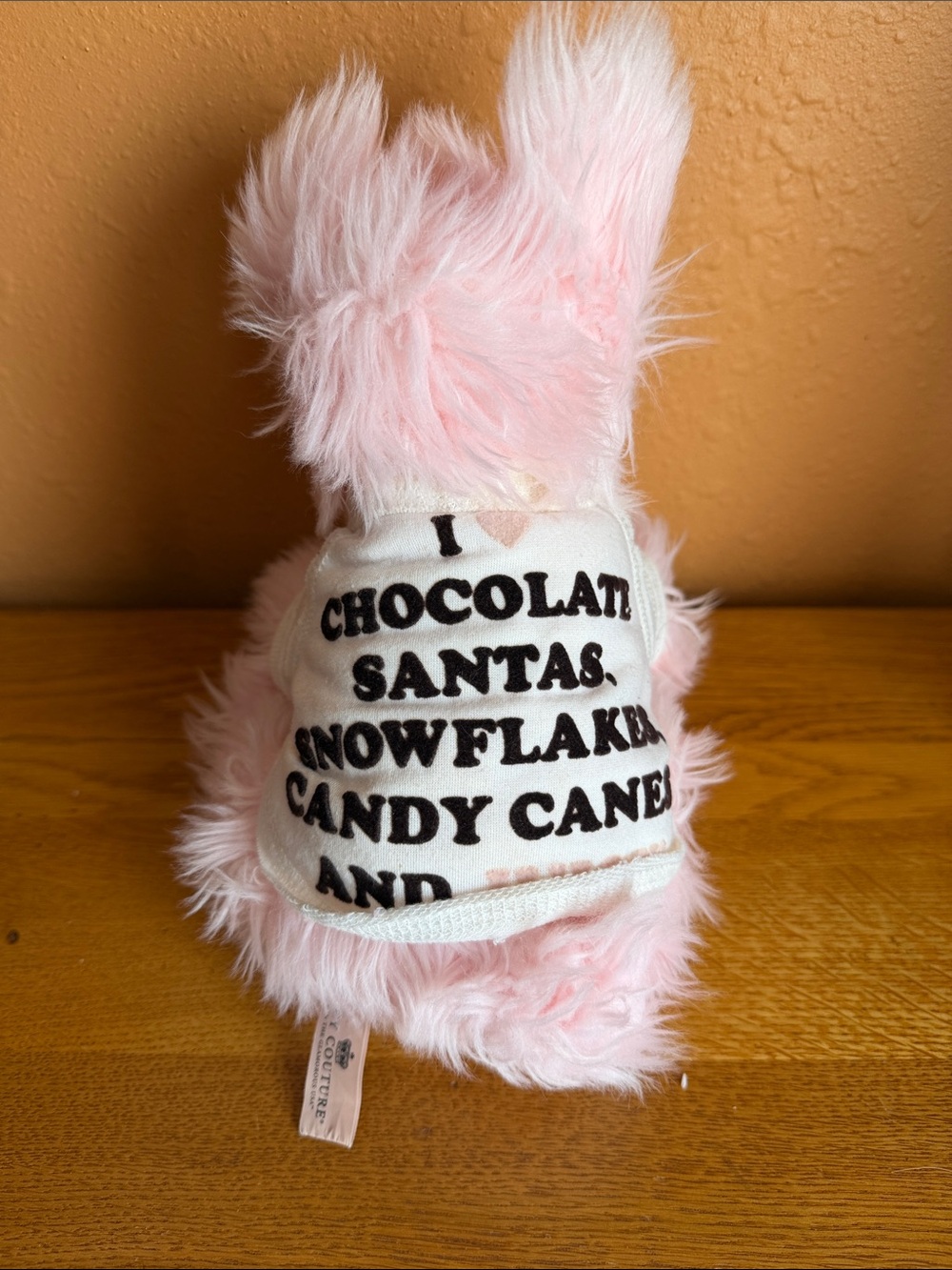 JUICY COUTURE PINK YORKIE HIGHLAND SCOTTIE TERRIER STUFFED PLUSH DOG W/T-SHIRT - Picture 2 of 7
